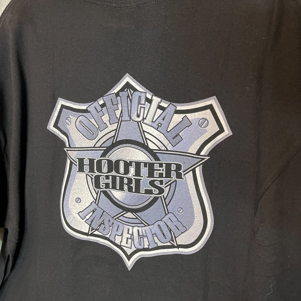 Mens Hooters Official Inspector Cancun Pre Shrunk Cotton Crewneck T-Shirt XL
